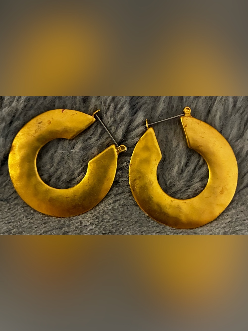 Gold-Tone Open Hoop Earrings - Women Jewelry